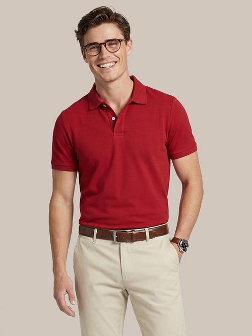 Steppin' Out Piké Polo Bordeaux Model / Voorkant