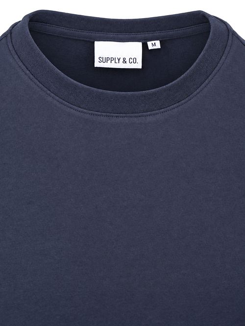 Supply & Co T-Shirt Backprint Trevor Donkerblauw