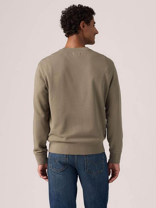 Levi's Sweater Logo Taupe Model / Achterkant