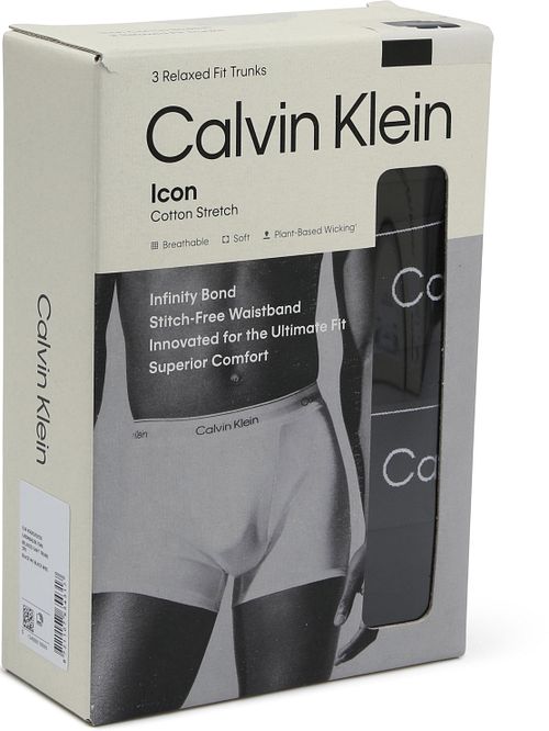 Bokserki Calvin Klein 3-pack czarne Verpakking