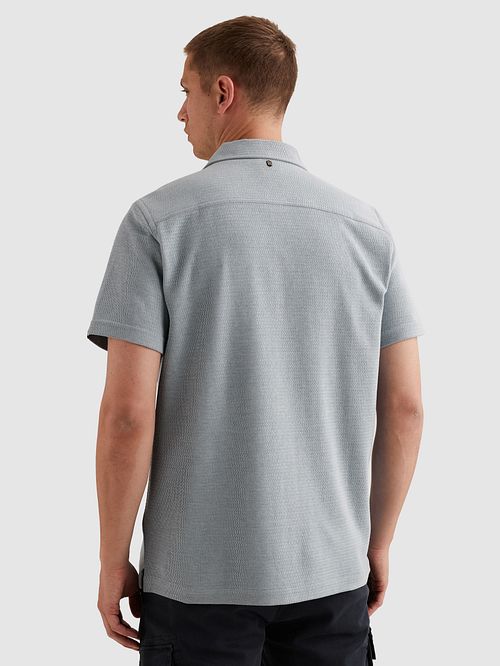 Camicia a maniche corte PME Legend in jersey interlock Rain Washed Model / Achterkant