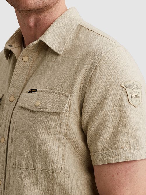 Camisa PME Legend de manga corta, beige Model / Detail