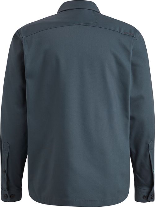 Cast Iron Overshirt Steel Blauw Product / Achterkant