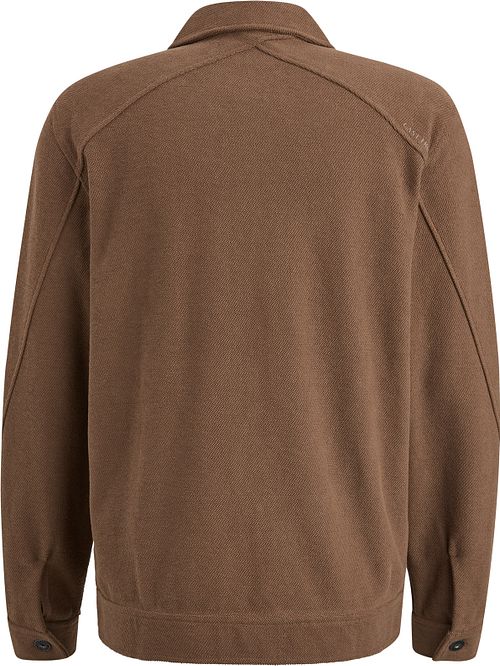 Cast Iron Surchemise Twill Jersey Marron Product / Achterkant