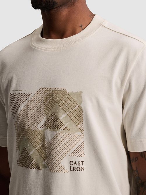 Cast Iron T-shirt Print White Down