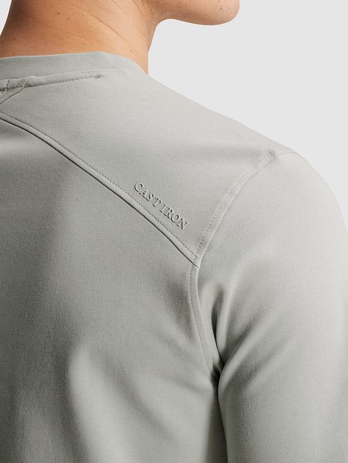 Cast Iron T-shirt Block Grey Model / Detail