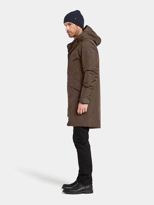 Didriksons Kenny Parka Bruin Model / Zijkant