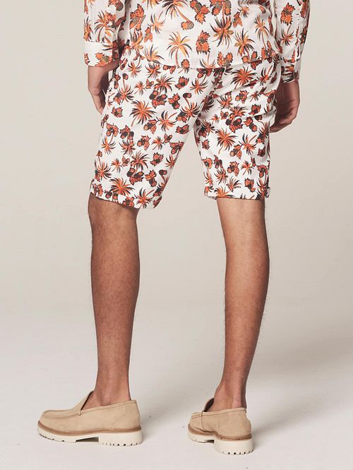 Dstrezzed Wayne Short Naranja Model / Achterkant