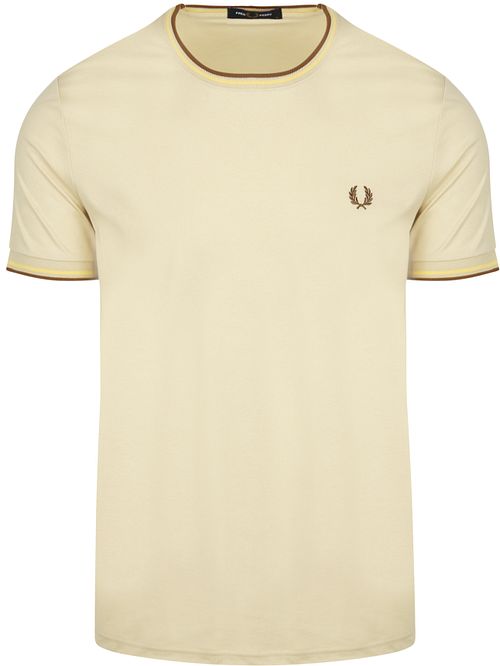 Fred Perry M1588 Twin Tipped T-shirt Beige Product