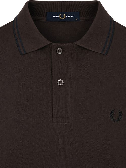 Fred Perry Polo Tipped M3600 Brun 86C Product / Detail