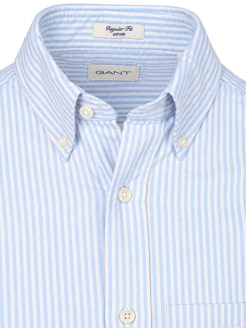 Gant Camicia Casual Oxford Righe Azzurro Chiaro Product / Detail