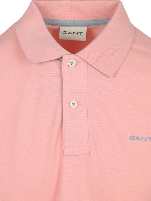 GANT Contrast Piqué Poloshirt Bubbelgum Rosa Product / Detail