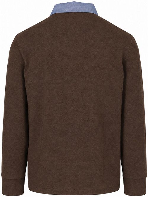 Gant Rugger Shield Chambray Polo Bruin