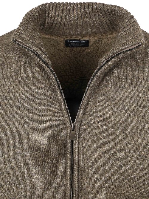 Steppin' Out Cardigan Melange Green Brown Product / Detail