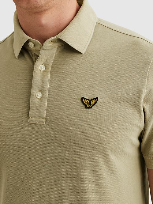 PME Legend Tailwing Logo Polo Shirt Spray Green Model / Voorkant