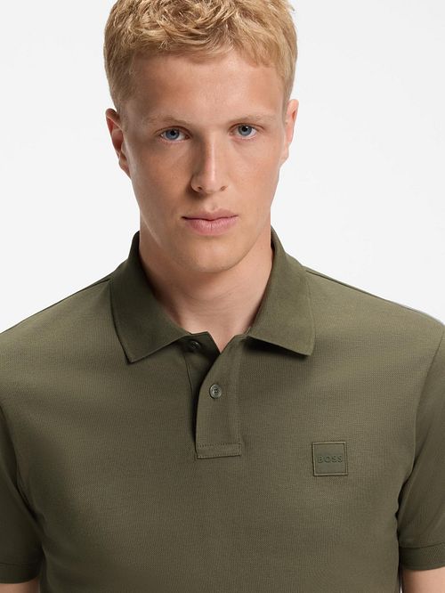 BOSS Passenger Polo Shirt Open Green Model / Detail