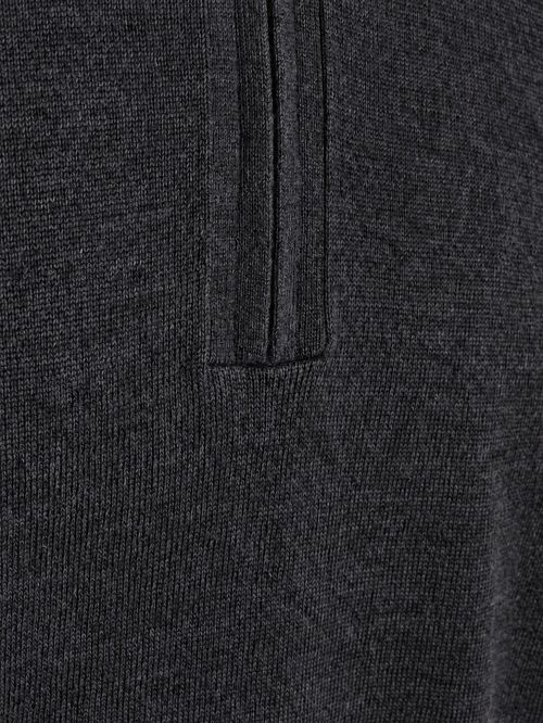 Olymp Half Zip Trui Wol Antraciet Product / Detail