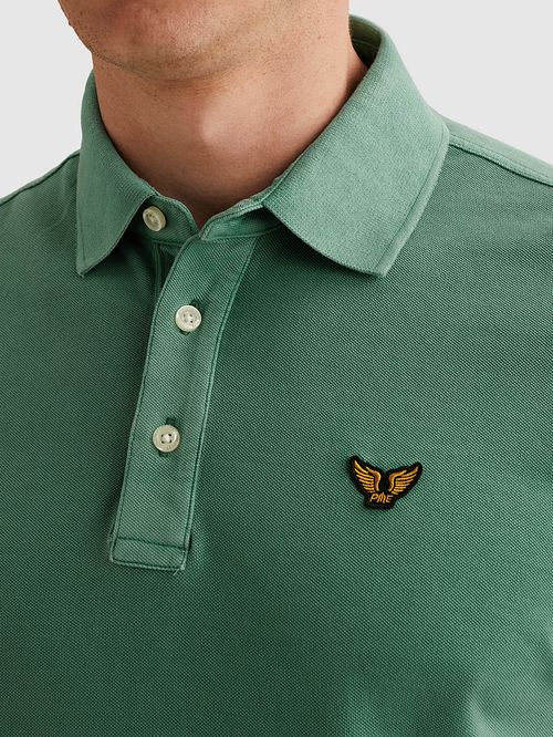 PME Legend Tailwing Logo Polo-skjorta Deep Sea Model / Detail