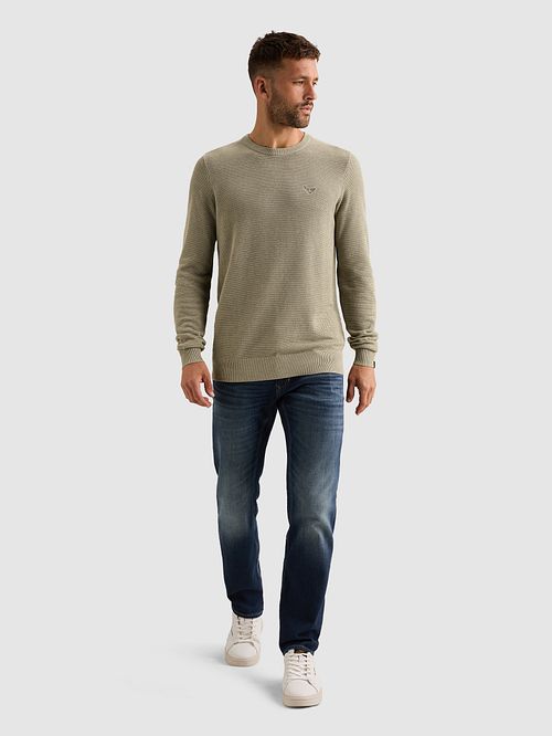 PME Legend Structure Pullover Melange Stone Green