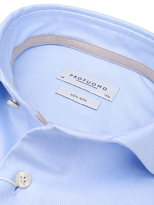 Profuomo Heavy Twill Hemd Hellblau