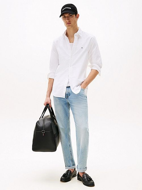 Tommy Hilfiger Oxford Skjorte Hvit Model / Voorkant