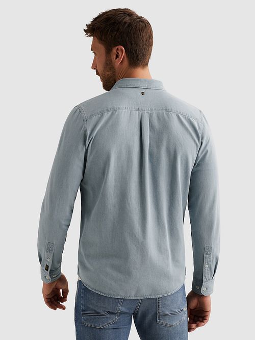 Koszula jeansowa PME Legend z kołnierzykiem button-down w kolorze błękitnym Model / Achterkant
