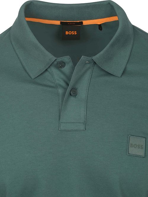 Koszulka polo BOSS Passerby Open z długim rękawem w kolorze zielonym Product / Detail