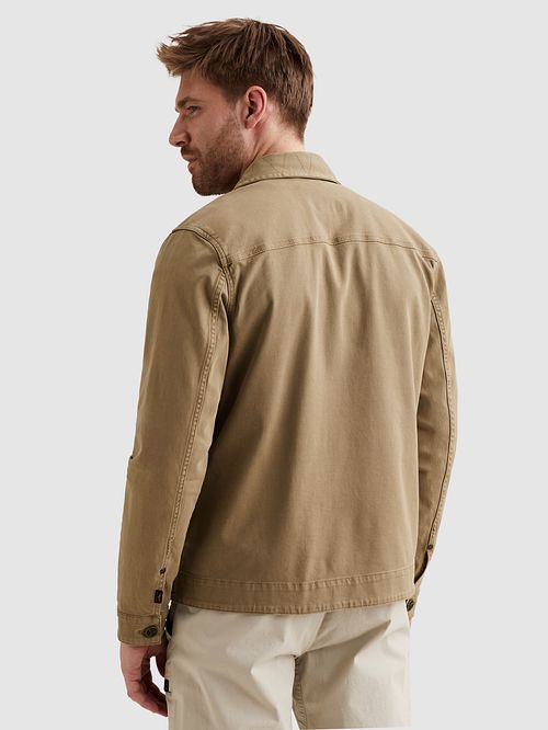 Kurtka jeansowa PME Legend Denim Worker Jacket w kolorze khaki Model / Achterkant