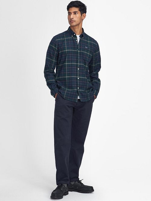 Barbour Kyeloch Skjorta Rutig Mörkgrön Model / Voorkant