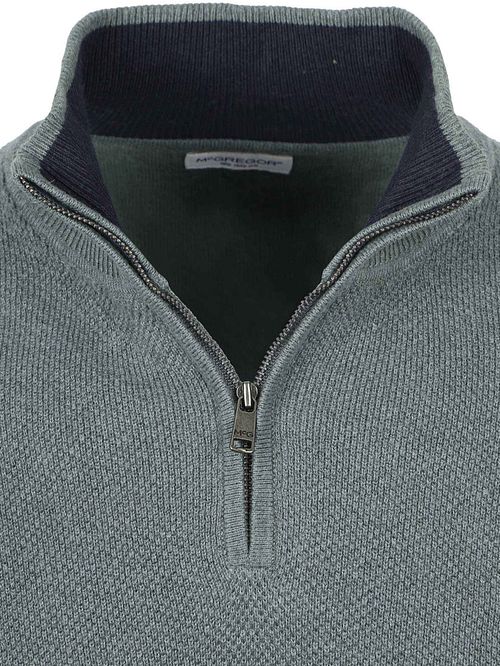 McGregor Pull Half Zip Laine Merinos Structure Vert Product / Detail