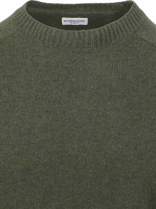 McGregor trøje i salviegrøn lammeuld melange Product / Detail