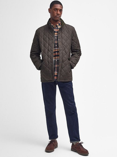 Polstret jakke Barbour Chelsea Olivengrønn Model / Voorkant