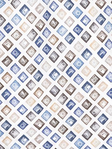 R2 Overhemd Extra Lange Mouwen Print Dashboard Grijs Product / Detail