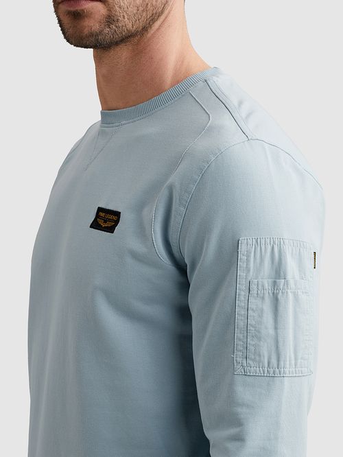 Bluza PME Legend American Classic w kolorze niebieskim Model / Zijkant
