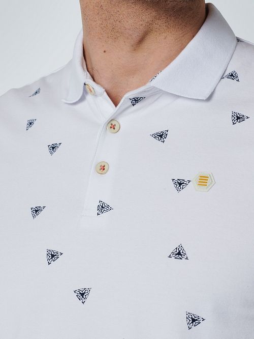 No Excess Polo Print Hvid Product / Detail