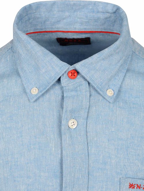 NZA Skjorta Linneblandning Sailing Blå Product / Detail