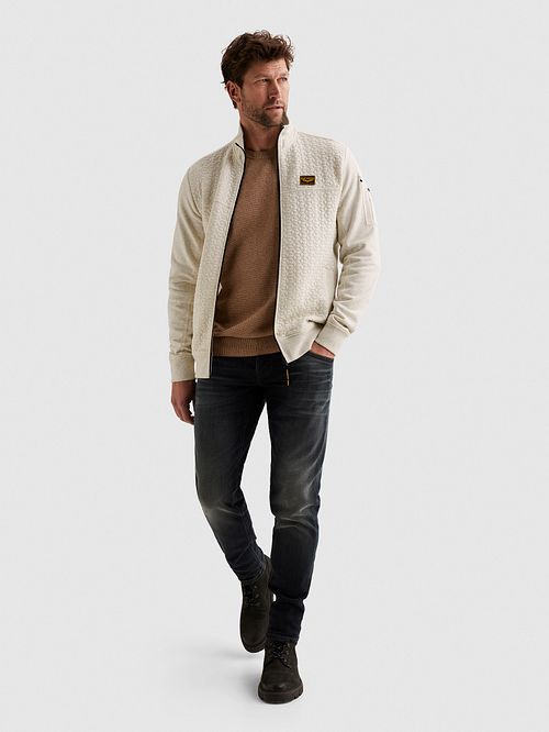 PME Legend Väst Interlock Ecru Model / Voorkant