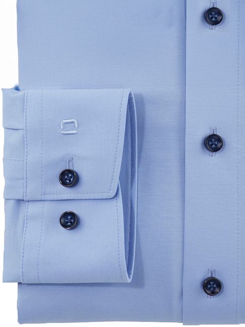 OLYMP Luxor Skjorta 24/Seven Ljusblå Product / Achterkant