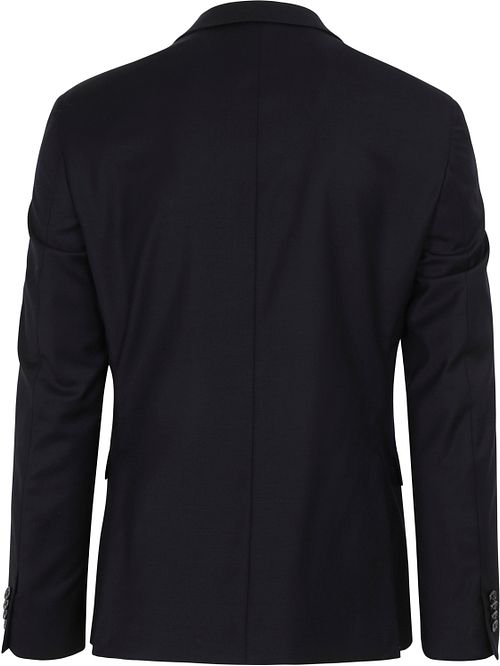 Passende Dress Toulon Serge Ull Ensfarget Marineblå Product / Achterkant