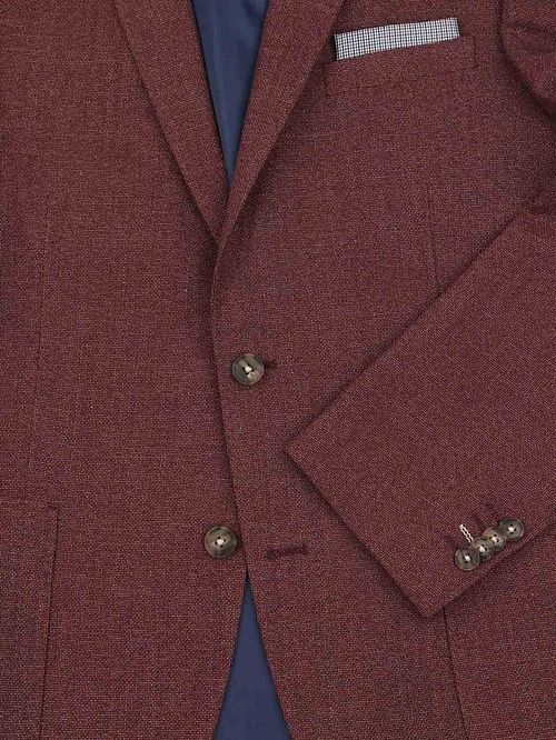 Passerende Colbert Leek Structuur Bordeaux Product / Detail