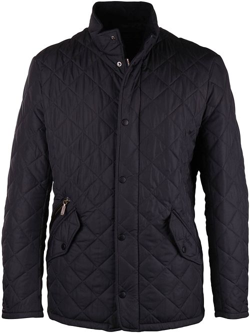 Pikowana kurtka Barbour Chelsea Sportsquilt w kolorze granatowym Product