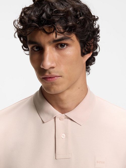 BOSS Passenger Polo Shirt Open Pink Model / Detail