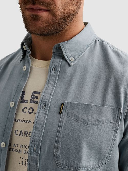 PME Legend Camicia Denim Light Blue Model / Detail