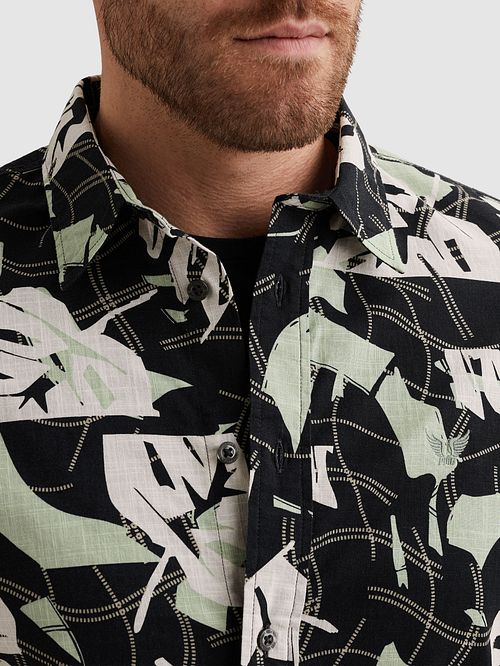 Camicia a maniche corte PME Legend con stampa Carbon Model / Detail