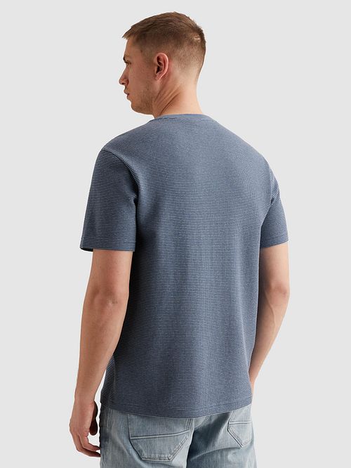 PME Legend Camiseta Textura Bicolor Bijou Blue Model / Achterkant
