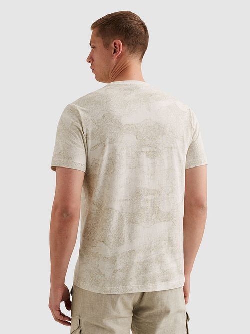 Camiseta PME Legend con estampado all over en color Egret Model / Achterkant