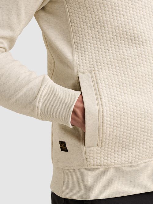 PME Legend Cardigan Interlock Bone White Melee