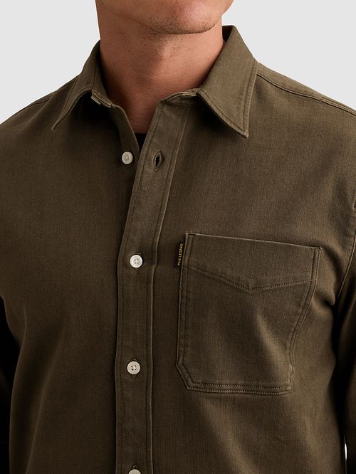PME Legend Colored Denim Chemise Beluga Vert