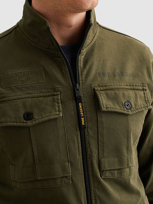 PME Legend Hybrid Jacket Dark Green Model / Detail