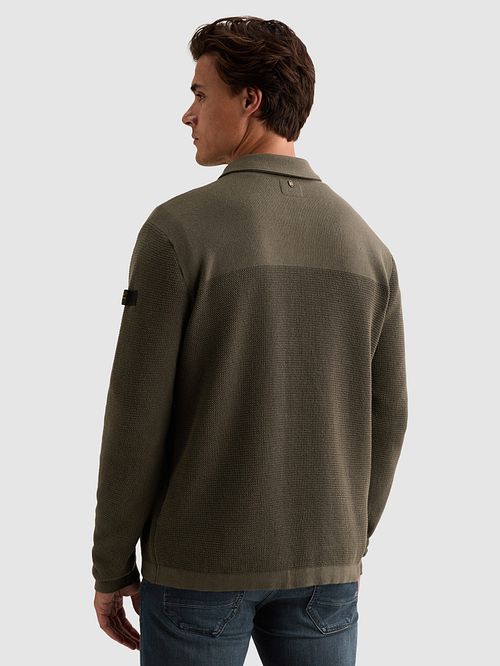 PME Legend Gilet Mixed Textures Beluga Vert